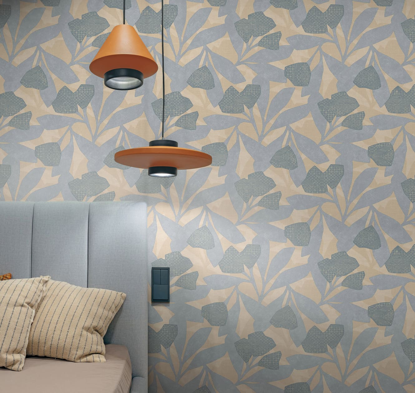 Обои Luna Круиз Цветы рассвета CRZ3 006 10,05×1 фото в интерьере